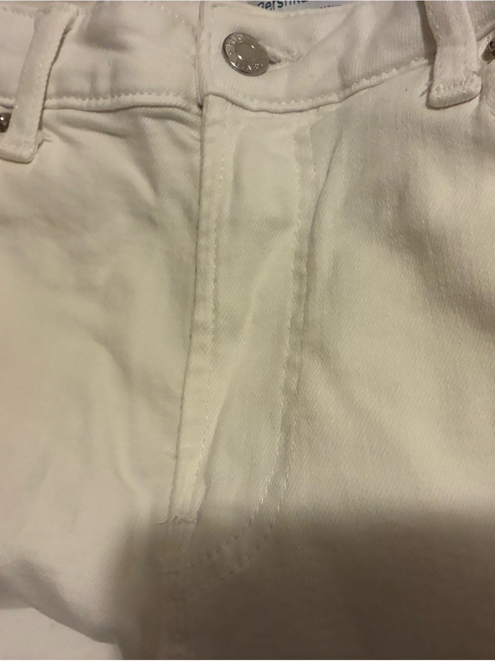 Bershka Women's Skinny Jeans in a White distressed look.